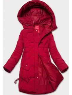 Dámska bordová prechodná bunda s kapucňou LHD (LHD-24585)