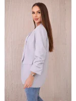 Šedé sako s elegantnými klopami