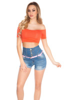 Sexy model 19599936 crop top - Style fashion