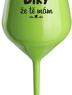 zelená nerozbitná sklenice na víno 470 ml model 20812039 - Giftela