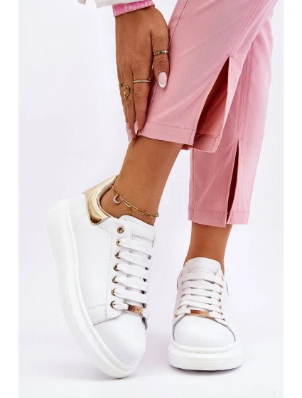 Damskie Buty Sportowe GOE LL2N4011 Biało-Złote