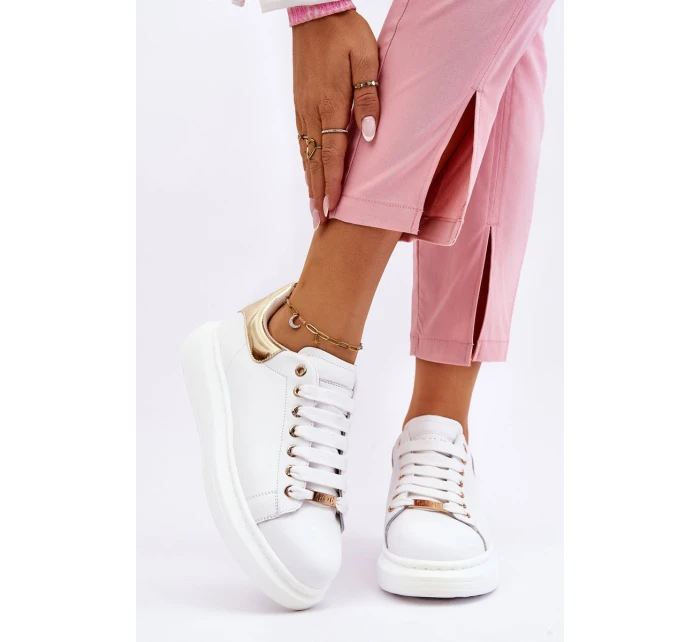 Damskie Buty Sportowe GOE LL2N4011 Biało-Złote