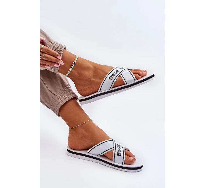 Dámské žabky na pěnové podrážce Big Star model 21652798 Bílé - Big Star Shoes