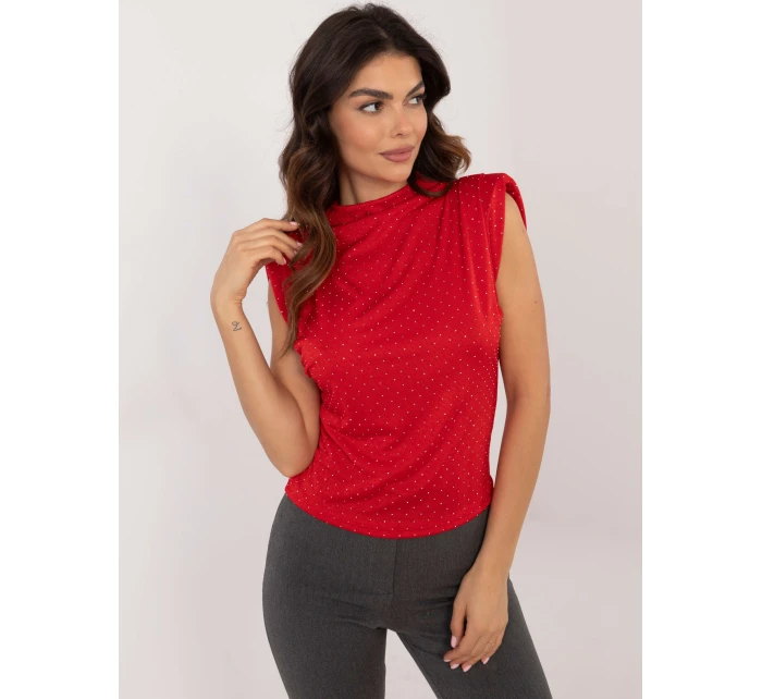 Bluzka DHJ BZ model 22003972 czerwony - FPrice Bluzka DHJ BZ model 22003972 czerwony - FPrice