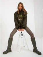 Mikina EM BL model 17802927 khaki - FPrice Mikina EM BL model 17802927 khaki - FPrice