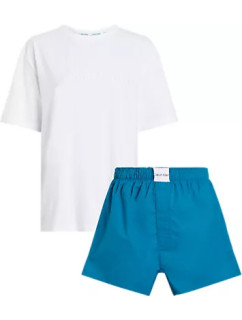 Spodní prádlo Dámské pyžamo S/S SHORT SET 000QS7191EMVU - Calvin Klein