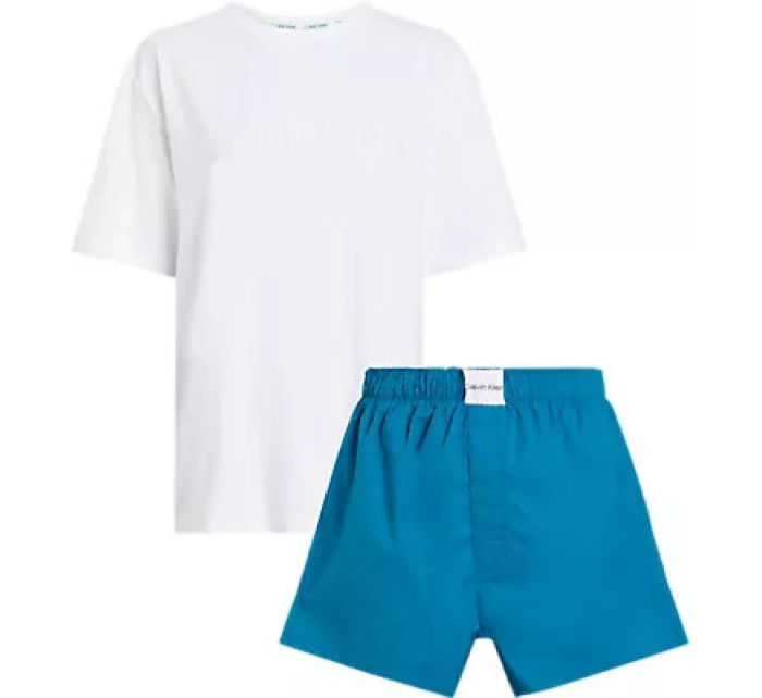 Spodní prádlo Dámské pyžamo S/S SHORT SET 000QS7191EMVU - Calvin Klein