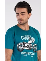 Pánske pyžamové šortky Motocykel