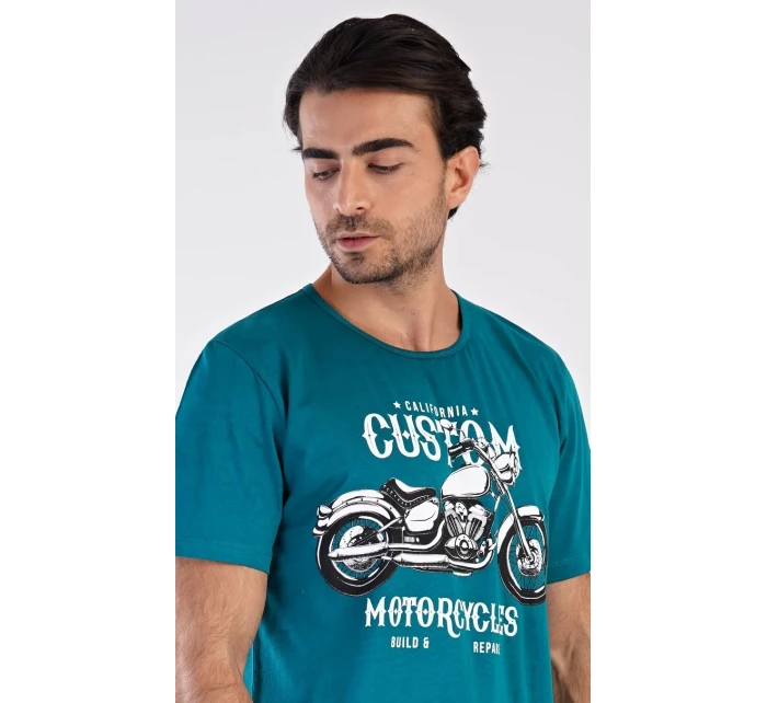 Pánske pyžamové šortky Motocykel