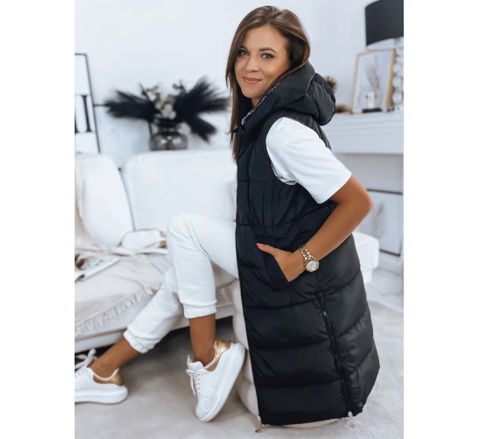 Dámská prošívaná oboustranná vesta černá Dstreet model 21965986 - FashionStreet