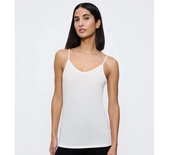 Beauty Layers Spaghetti Top Wool - WHITE - TRIUMPH WHITE - TRIUMPH