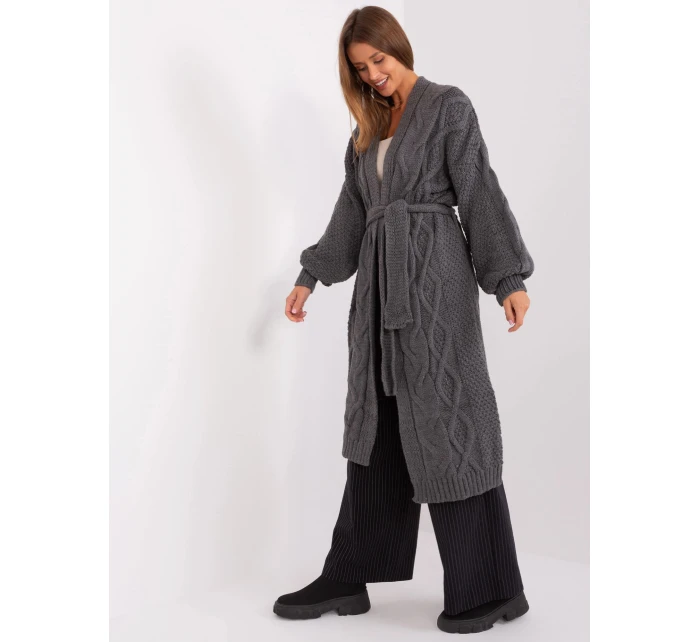 kardigan z ciemny szary model 21470517 - Factory Price