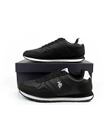 U.S. Polo model 22115609 sportovní boty tenisky pánské módní pohodlné černé