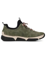 Pohodlné poltopánky Rieker W RKR610 green Pohodlné poltopánky Rieker W RKR610 green