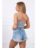 Body bez ramínek šedé