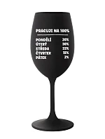 I WORK 100% - čierny pohár na víno 350 ml I WORK 100% - čierny pohár na víno 350 ml