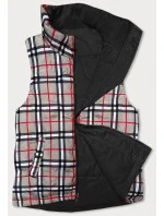 Obojstranná čierna dámska vesta (2383)