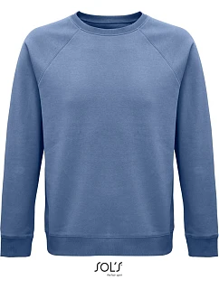 SOL'S Space Unisex raglánová mikina z bio bavlny model 22524291 blue