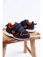 Dětská sportovní obuv na suchý zip Memory Foam System Big Star model 21599209 Námořnická modrá - Big Star Shoes