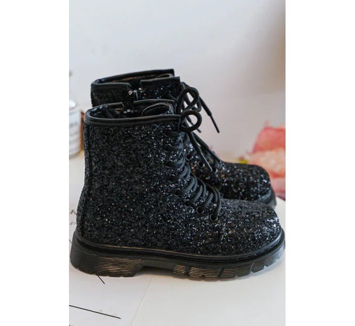 Dětské Botky Se Zipem Černé model 21636429 - Boto