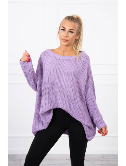 Nadrozmerný sveter fialový