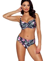 Dámska plavková podprsenka SK-167 Tmavomodrá s kvetmi - Ava