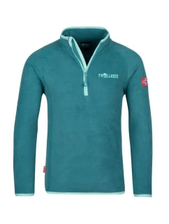 Fleecová mikina pro se zipem Kids Half Zip zelená model 21363896 - Trollkids