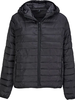 SOL'S Stream Jacket Women – Ľahká dámska prešívaná bunda s kapucňou 25.4445 čierna
