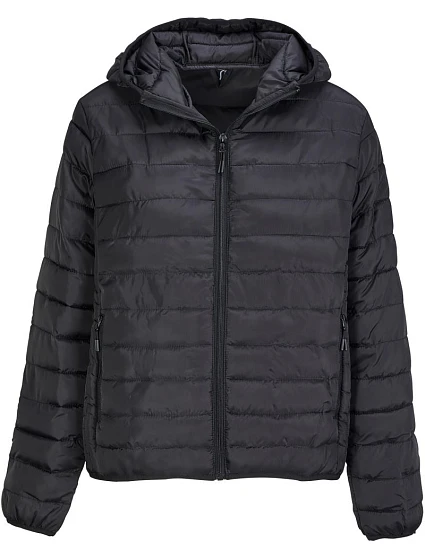 SOL'S Stream Jacket Women – Ľahká dámska prešívaná bunda s kapucňou 25.4445 čierna SOL'S Stream Jacket Women – Ľahká dámska prešívaná bunda s kapucňou 25.4445 čierna