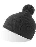WindS Pletená čepice s bambulí dark grey model 22450555 - Atlantis Headwear WindS Pletená čepice s bambulí dark grey model 22450555 - Atlantis Headwear