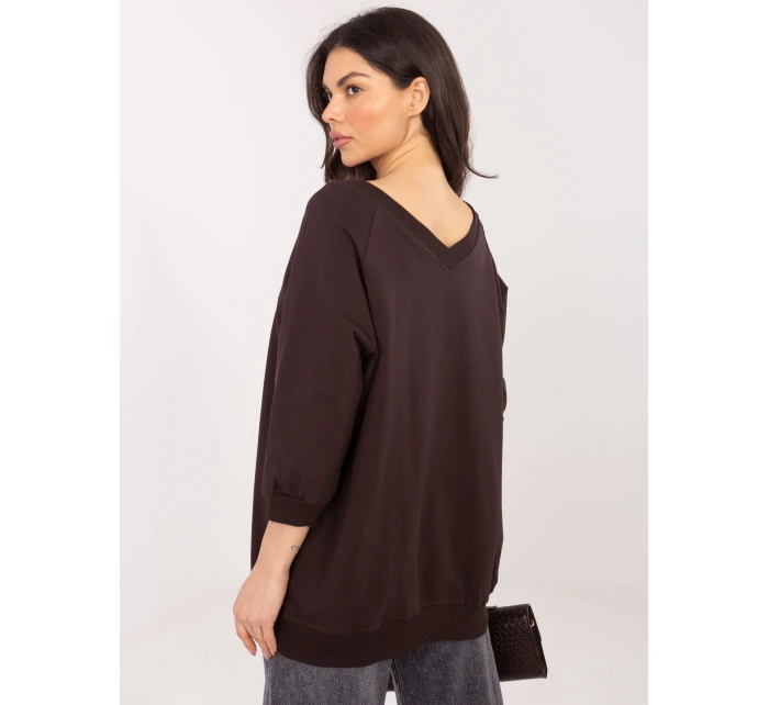 Blúzka RV BL 5676.09 tmavohnedá