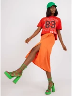 Sukňa WN SD 1705.86 oranžová