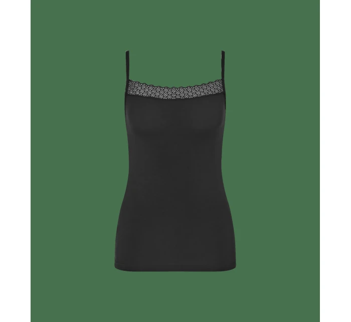 Feel of Modal Spaghetti Top - BLACK - TRIUMPH BLACK - TRIUMPH