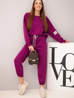 Súprava mikina + nohavice maslová tmavo fialová