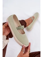 Damskie Trampki Big Star NN274604 Jasnozielone