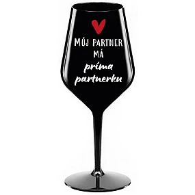 MÁ PRIMA KU černá nerozbitná sklenice na víno 470 ml model 22167949 - Giftela MÁ PRIMA KU černá nerozbitná sklenice na víno 470 ml model 22167949 - Giftela