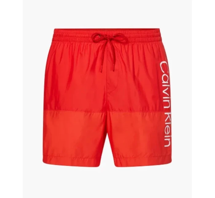 Pánske kúpacie kraťasy - KM00729 XNL - červená - Calvin Klein