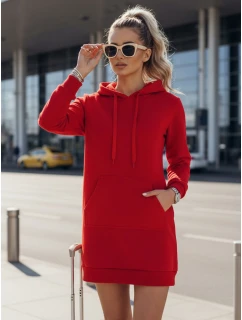 Dámská dlouhá mikina oversize červená Dstreet model 21964028 - FashionStreet