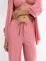 Dámske žakárové nohavice Amourette TRIUMPH RED - ružové - Triumph