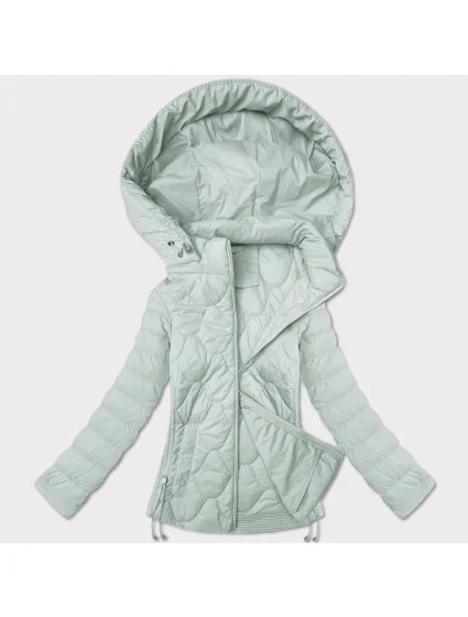 Dámska krátka prešívaná bunda v mätovej farbe J Style (16M9239-156) Dámska krátka prešívaná bunda v mätovej farbe J Style (16M9239-156)