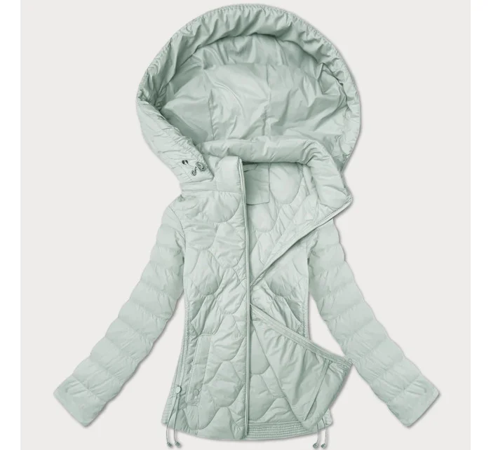 Dámska krátka prešívaná bunda v mätovej farbe J Style (16M9239-156) Dámska krátka prešívaná bunda v mätovej farbe J Style (16M9239-156)