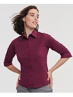 Elastická halenka s 3/4 rukávem 11. chocolate model 22475625 - Russell Athletic Elastická halenka s 3/4 rukávem 11. chocolate model 22475625 - Russell Athletic