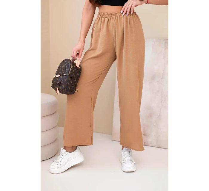 Kalhoty s širokými nohavicemi model 21903448 - K-Fashion