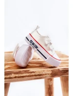 Dětské látkové tenisky se suchým zipem BIG STAR model 21594950 Bílá - Big Star Shoes