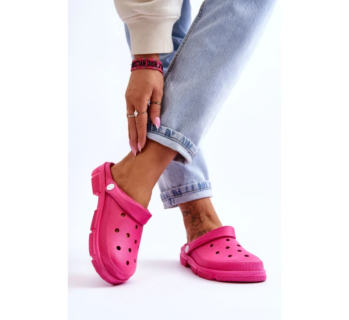 Damskie Gumowe Kroksy Fuksja Rabios Damskie Gumowe Kroksy Fuksja Rabios