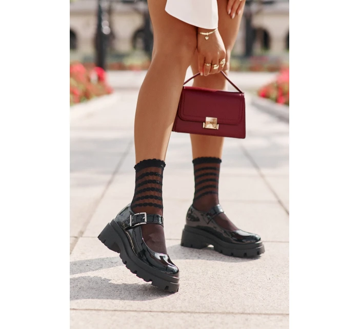 Dámské Polobotky S Přezkou Černé model 21671106 - Boto