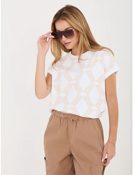 Bluzka RV BZ model 22102595 beżowy - FPrice