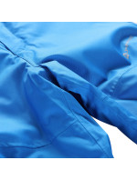Detské lyžiarske nohavice s membránou ptx ALPINE PRO OSAGO electric blue lemonade