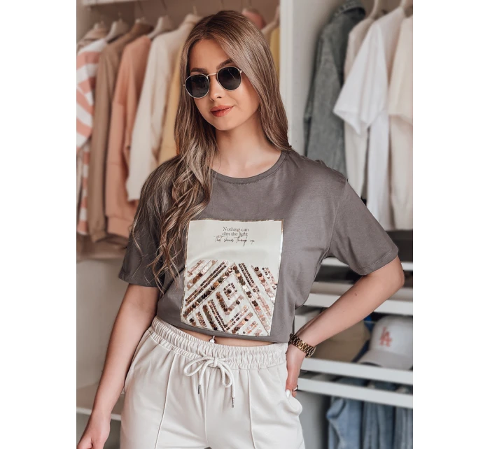 Dámské tričko graphite Dstreet model 21977061 - FashionStreet Dámské tričko graphite Dstreet model 21977061 - FashionStreet