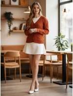 Dámský svetr červený Dstreet model 21982780 - FashionStreet